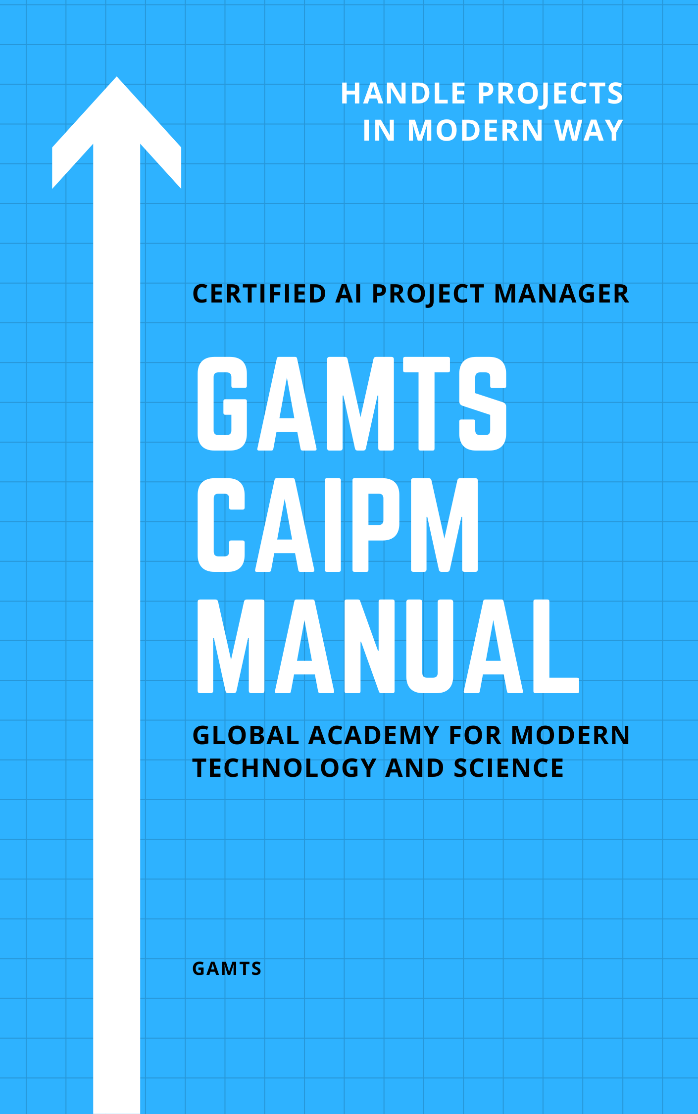 Blue White Arrow Grid Simple Business Book Cover Blue White Arrow Grid Simple Business Book Cover